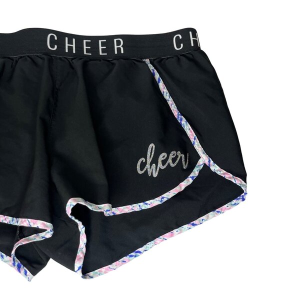 Varsity Spirit Shop Cheer Shorts Womens Large Black Pink Cheer Practice - Picture 3 of 9